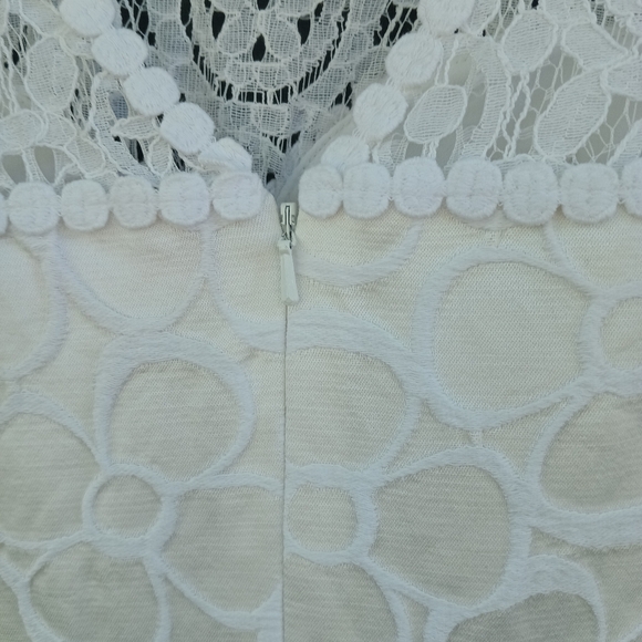 Lilly Pulitzer Dress Womens 4 Off White Raegan Sleeveless Lace Fit Flare Bridal - Picture 12 of 16